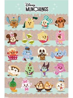 Disney Munchlings Poster NWT